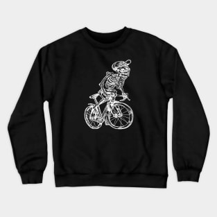 SEEMBO Skeleton Cycling Bicycle Cyclist Bicycling Biker Bike Crewneck Sweatshirt